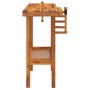 Workbench with acacia wood vise screws 92x48x83cm by vidaXL, Work tables - Ref: Foro24-153319, Price: 137,98 €, Discount: %