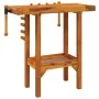 Workbench with acacia wood vise screws 92x48x83cm by vidaXL, Work tables - Ref: Foro24-153319, Price: 135,19 €, Discount: %