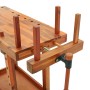 Workbench with acacia wood vise screws 92x48x83cm by vidaXL, Work tables - Ref: Foro24-153319, Price: 137,98 €, Discount: %