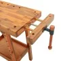 Workbench with acacia wood vise screws 92x48x83cm by vidaXL, Work tables - Ref: Foro24-153319, Price: 135,19 €, Discount: %