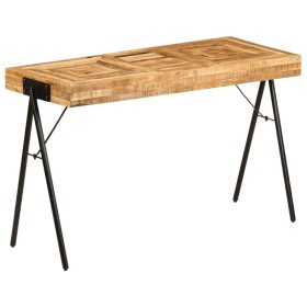 Schreibtisch aus massivem Mangoholz 118x50x75 cm von vidaXL, Schreibtische - Ref: Foro24-246338, Preis: 238,60 €, Rabatt: %