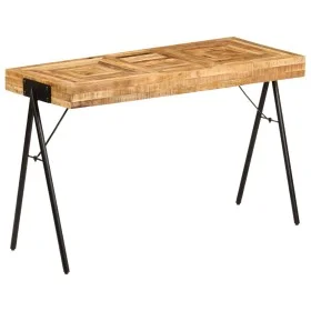 Schreibtisch aus massivem Mangoholz 118x50x75 cm von vidaXL, Schreibtische - Ref: Foro24-246338, Preis: 214,53 €, Rabatt: %