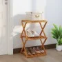 Folding shelf 3 heights brown acacia wood 43x31x63 cm by vidaXL, Bookcases and shelves - Ref: Foro24-153329, Price: 40,39 €, ...