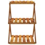 Klappregal 3 Höhen braunes Akazienholz 43x31x63 cm von vidaXL, Bücherregale und Regale - Ref: Foro24-153329, Preis: 41,19 €, ...