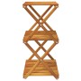 Klappregal 3 Höhen braunes Akazienholz 43x31x63 cm von vidaXL, Bücherregale und Regale - Ref: Foro24-153329, Preis: 41,19 €, ...