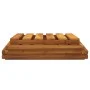 Folding shelf 3 heights brown acacia wood 43x31x63 cm by vidaXL, Bookcases and shelves - Ref: Foro24-153329, Price: 40,39 €, ...