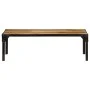 Solid rough mango wood and steel coffee table 110 cm by vidaXL, Coffee table - Ref: Foro24-246631, Price: 146,65 €, Discount: %