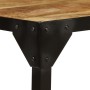Mesa de centro de madera maciza de mango rugosa y acero 110 cm de vidaXL, Mesas de centro - Ref: Foro24-246631, Precio: 148,9...