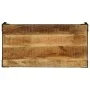 Solid rough mango wood and steel coffee table 110 cm by vidaXL, Coffee table - Ref: Foro24-246631, Price: 146,65 €, Discount: %