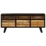 Solid mango wood TV cabinet 120x30x50 cm by vidaXL, TV Furniture - Ref: Foro24-246326, Price: 186,09 €, Discount: %