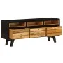 Solid mango wood TV cabinet 120x30x50 cm by vidaXL, TV Furniture - Ref: Foro24-246326, Price: 186,09 €, Discount: %