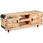 Mueble de TV madera de mango rugosa 120x30x50 cm