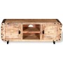Mueble de TV madera de mango rugosa 120x30x50 cm
