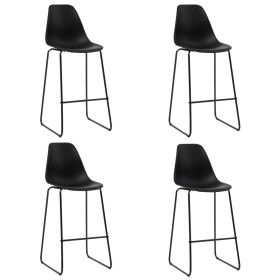 Taburetes de cocina 4 unidades plástico negro de vidaXL, Taburetes de cocina - Ref: Foro24-281502, Precio: 211,62 €, Descuent...
