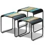 Stackable tables 3 units recycled solid wood by vidaXL, Side tables - Ref: Foro24-243286, Price: 161,40 €, Discount: %