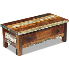 Coffee table with drawers solid recycled wood 90x45x35 cm by vidaXL, Coffee table - Ref: Foro24-243321, Price: 263,54 €, Disc...