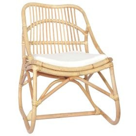 Rattan Leinen Stuhl von vidaXL, Sessel - Ref: Foro24-325481, Preis: 172,68 €, Rabatt: %