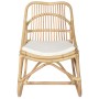 Rattan Leinen Stuhl von vidaXL, Sessel - Ref: Foro24-325481, Preis: 172,68 €, Rabatt: %