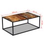 Couchtisch aus recyceltem Massivholz, 100 x 60 x 40 cm von vidaXL, Couchtisch - Ref: Foro24-243336, Preis: 117,26 €, Rabatt: %