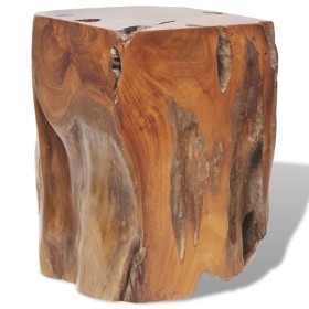 Solid teak wood stool by vidaXL, Folding stools and chairs - Ref: Foro24-243469, Price: 133,22 €, Discount: %