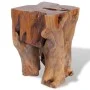 Solid teak wood stool by vidaXL, Folding stools and chairs - Ref: Foro24-243469, Price: 118,54 €, Discount: %