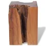 Solid teak wood stool by vidaXL, Folding stools and chairs - Ref: Foro24-243469, Price: 118,54 €, Discount: %