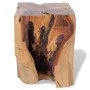 Solid teak wood stool by vidaXL, Folding stools and chairs - Ref: Foro24-243469, Price: 118,54 €, Discount: %