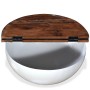 Schüsselförmiger weißer Couchtisch aus recyceltem Massivholz von vidaXL, Couchtisch - Ref: Foro24-245258, Preis: 148,54 €, Ra...