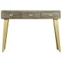 Solid mango wood console table with gray brass 110x35x76 cm by vidaXL, Side tables - Ref: Foro24-246682, Price: 166,92 €, Dis...