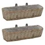 Balcony planter with PE lining 2 units wicker 60 cm by vidaXL, Pots and planters - Ref: Foro24-246829, Price: 38,70 €, Discou...