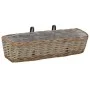 Balcony planter with PE lining 2 units wicker 60 cm by vidaXL, Pots and planters - Ref: Foro24-246829, Price: 38,70 €, Discou...