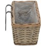 Balcony planter with PE lining 2 units wicker 60 cm by vidaXL, Pots and planters - Ref: Foro24-246829, Price: 39,55 €, Discou...