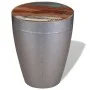 Recycled solid wood aviator stool by vidaXL, Folding stools and chairs - Ref: Foro24-244243, Price: 93,44 €, Discount: %
