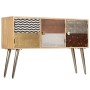 Solid mango wood sideboard 120x30x75 cm by vidaXL, Sideboards - Ref: Foro24-247341, Price: 179,15 €, Discount: %