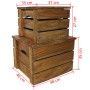 Set Aufbewahrungsboxen 2 Stück massives recyceltes Holz von vidaXL, Aufbewahrungskisten - Ref: Foro24-244498, Preis: 136,74 €...