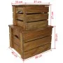Set of 2 solid reclaimed wood storage boxes by vidaXL, Storage trunks - Ref: Foro24-244498, Price: 126,53 €, Discount: %