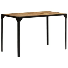 Esstisch aus massivem, rauem Mangoholz und Stahl, 120 cm von vidaXL, Küchen- und Esstische - Ref: Foro24-246630, Preis: 159,7...