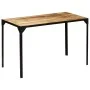 Dining table solid rough mango wood and steel 120 cm by vidaXL, Kitchen and dining tables - Ref: Foro24-246630, Price: 154,96...
