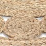 Round rug with braided jute design 150 cm by vidaXL, Rugs - Ref: Foro24-245344, Price: 60,98 €, Discount: %