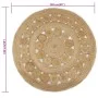 Round rug with braided jute design 150 cm by vidaXL, Rugs - Ref: Foro24-245344, Price: 59,98 €, Discount: %