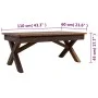 Couchtisch aus recyceltem Massivholz, 110 x 60 x 45 cm von vidaXL, Couchtisch - Ref: Foro24-244492, Preis: 202,59 €, Rabatt: %