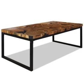 Teak resin coffee table 110x60x40 cm by vidaXL, Coffee table - Ref: Foro24-244551, Price: 171,51 €, Discount: %