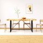 Massiver Esstisch aus rauem Mangoholz, 180 cm von vidaXL, Küchen- und Esstische - Ref: Foro24-244801, Preis: 458,92 €, Rabatt: %