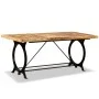 Solid rough mango wood dining table 180 cm by vidaXL, Kitchen and dining tables - Ref: Foro24-244801, Price: 450,53 €, Discou...