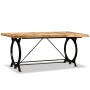 Massiver Esstisch aus rauem Mangoholz, 180 cm von vidaXL, Küchen- und Esstische - Ref: Foro24-244801, Preis: 458,92 €, Rabatt: %