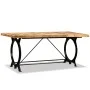 Solid rough mango wood dining table 180 cm by vidaXL, Kitchen and dining tables - Ref: Foro24-244801, Price: 450,53 €, Discou...