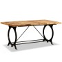 Massiver Esstisch aus rauem Mangoholz, 180 cm von vidaXL, Küchen- und Esstische - Ref: Foro24-244801, Preis: 458,92 €, Rabatt: %