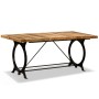 Massiver Esstisch aus rauem Mangoholz, 180 cm von vidaXL, Küchen- und Esstische - Ref: Foro24-244801, Preis: 458,92 €, Rabatt: %