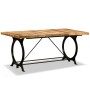 Massiver Esstisch aus rauem Mangoholz, 180 cm von vidaXL, Küchen- und Esstische - Ref: Foro24-244801, Preis: 458,92 €, Rabatt: %