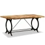 Solid rough mango wood dining table 180 cm by vidaXL, Kitchen and dining tables - Ref: Foro24-244801, Price: 450,53 €, Discou...